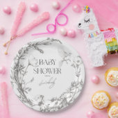 アンティーク森林動物の赤ちゃんシャワー ペーパープレート (パーティー)