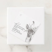 アンティーク森林動物赤ちゃんシャワーありがとう フェイバータグ (インサイチュ)