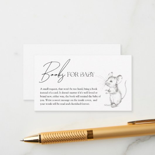 アンティーク森林林ベビー本 エンクロージャーカード (正面/裏面インサイチュ)