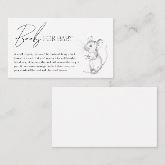 アンティーク森林林ベビー本 エンクロージャーカード (正面/裏面)