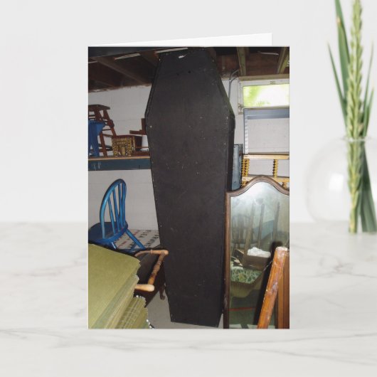 「アンティーク棺」ハロウィーンのカード カード (正面)