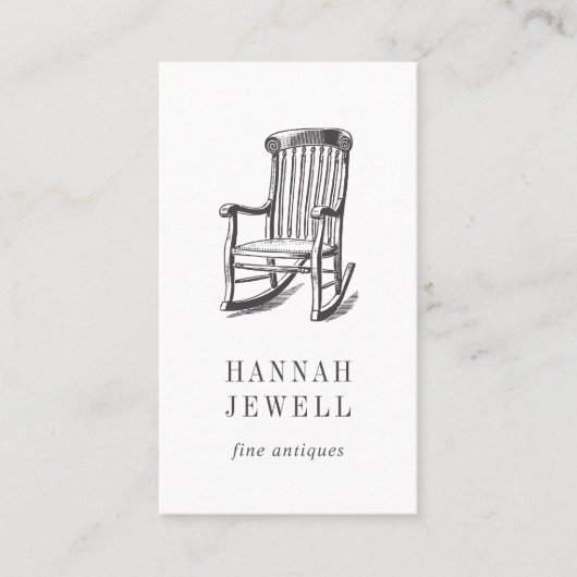 アンティーク椅子 |ヴィンテージ家具 名刺 (正面)