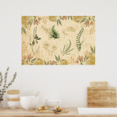 アンティーク植物及びフローラポスター ポスター (キッチン)