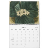 アンティーク植物学カレンダー カレンダー (3月 2027)