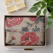 アンティーク植物性アールヌーボーフローラルパターンスクラフト 薄葉紙 (ギフト)