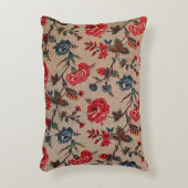 アンティーク植物性アールヌーボーフローラルパターン アクセントクッション (正面(垂直))