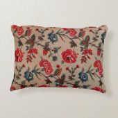 アンティーク植物性アールヌーボーフローラルパターン アクセントクッション (裏面)