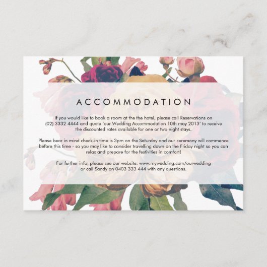 アンティーク植物性フェテ結婚のエンクロージャカード エンクロージャーカード (正面)