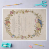 アンティーク植物性リースデコパージュ 薄葉紙 (クラフト)