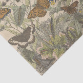 アンティーク植物性ヴィンテージバタフライデクページ 薄葉紙 (詳細)