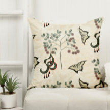 アンティーク植物蝶とカトクロウ