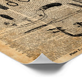 アンティーク検死キット、ゾンビアポカリプス、ヴィンテージアート ポスター (角)