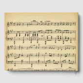 アンティーク楽譜のゲストブック ゲストブック (裏面)