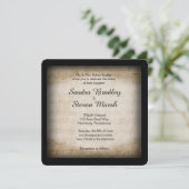 アンティーク楽譜の結婚式招待状 招待状 (スタンド正面)