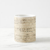 アンティーク楽譜チョパン原稿 コーヒーマグカップ (中央)