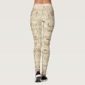 アンティーク楽譜チョパン原稿 レギンス (裏面)