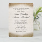 アンティーク楽譜テーマ結婚式招待状 招待状 (スタンド正面)