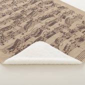 アンティーク楽譜バッハ原稿 シェルパブランケット (3/4)