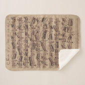 アンティーク楽譜バッハ原稿 シェルパブランケット (正面(横))