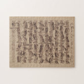 アンティーク楽譜バッハ原稿 ジグソーパズル (横)