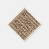 アンティーク楽譜バッハ原稿 スタンダードカクテルナプキン (角)