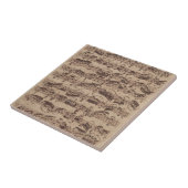 アンティーク楽譜バッハ原稿 タイル (側面)