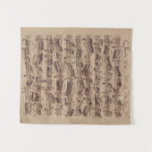 アンティーク楽譜バッハ原稿 タペストリー (正面(横))