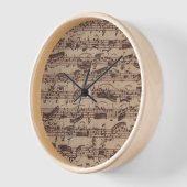 アンティーク楽譜バッハ原稿 壁時計 (傾斜)