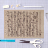 アンティーク楽譜バッハ原稿 薄葉紙 (クラフト)