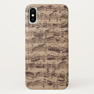 アンティーク楽譜バッハ原稿 iPhone X ケース