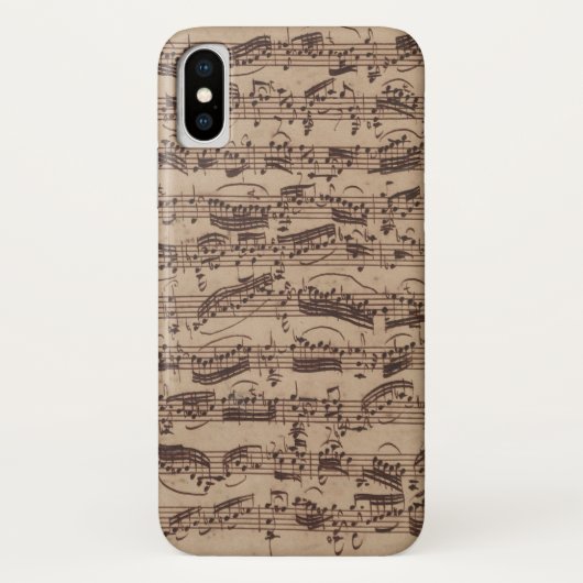 アンティーク楽譜バッハ原稿 Case-Mate iPhoneケース (裏面)