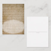 アンティーク楽譜座席表 プレイスカード (正面/裏面)