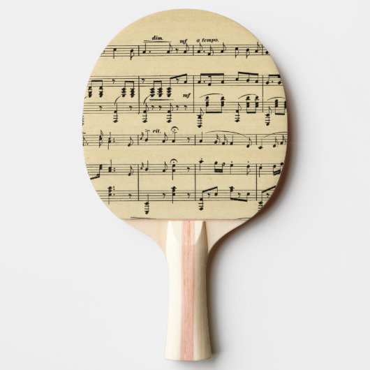 アンティーク楽譜 卓球ラケット (裏面)