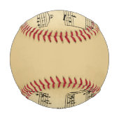 アンティーク楽譜 野球ボール (裏面)