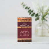 アンティーク樽素朴ワインセラー名刺 名刺 (スタンド正面)