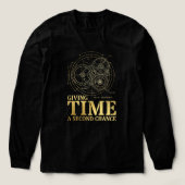 アンティーク機械時計図面 トライブレンドTシャツ (デザイン正面)