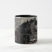 アンティーク機関車蒸気機関列車コーヒーカップ マグカップ (中央)