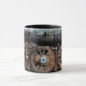 アンティーク機関車蒸気機関列車コーヒーカップ マグカップ (中央)