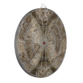 アンティーク歴史旧世界地図の大陸 ダーツボード (正面左)