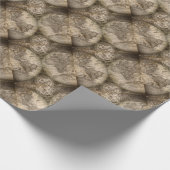 アンティーク歴史旧世界地図の大陸 ラッピングペーパー (角)