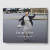 アンティーク水彩ひまわり退職パーティーアイディア ゲストブック (裏面)