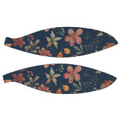 アンティーク水色プリントフローラオンネイビー バスケットボール (パネル)