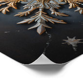 アンティーク油雪片 ポスター (角)