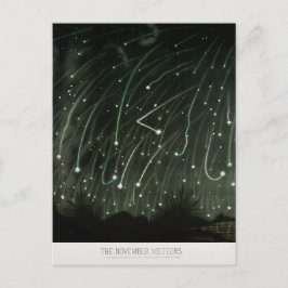 アンティーク流星シャワー天文学 ポストカード