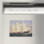 アンティーク海洋帆船 Currier & Ives マグネット (インサイチュ (食洗機))