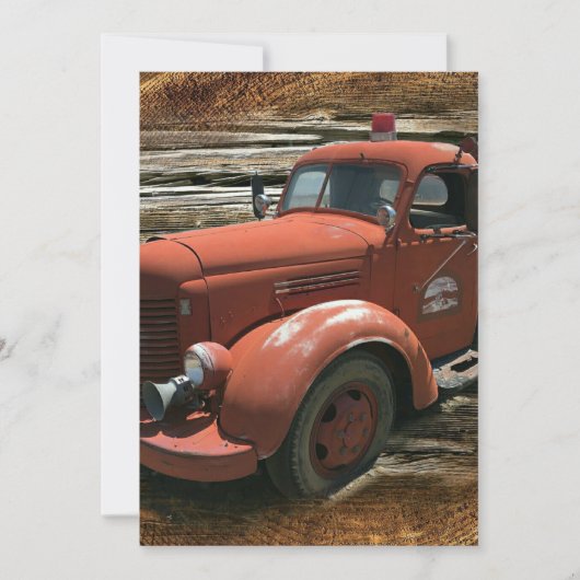 アンティーク消防車ヴィンテージ消防車 セーブザデート (正面)