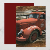 アンティーク消防車ヴィンテージ消防車 セーブザデート (正面/裏面)