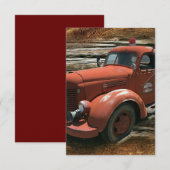 アンティーク消防車ヴィンテージ消防車 セーブザデート (正面/裏面)