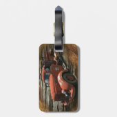 アンティーク消防車ヴィンテージ消防車 ラゲッジタグ (裏面縦)