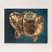 アンティーク深いシーダイビングヘルメット ジグソーパズル (横)